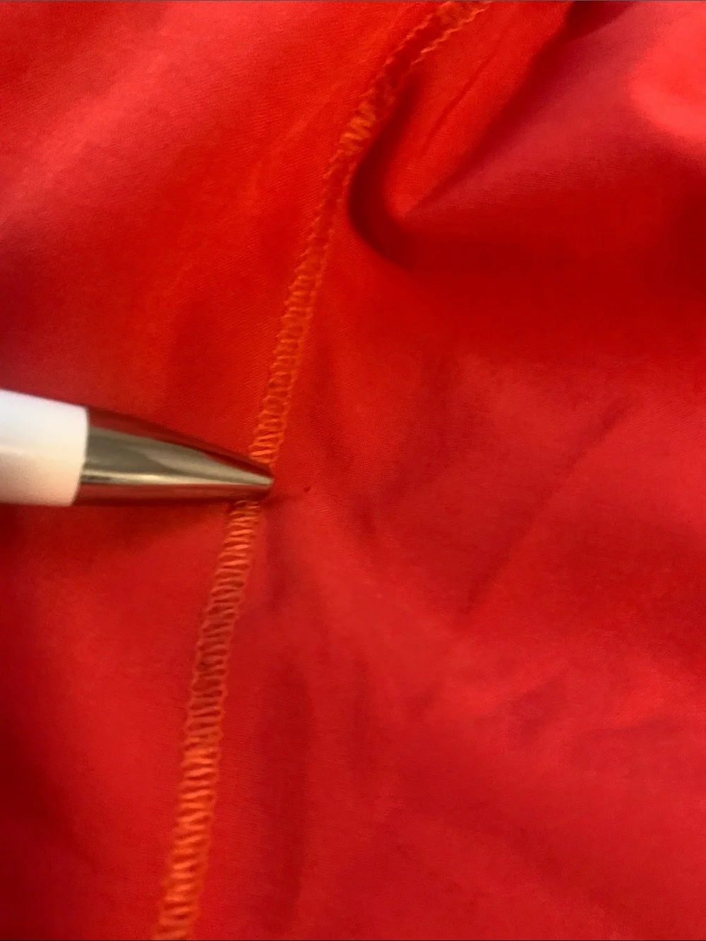 Lululemon Carnation Red Hotty Hot Shorts 4in Sz 8, GUC, 1 pin hole in the back